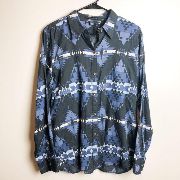 American Living Other - American Living Aztec Western Print Button Down